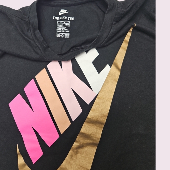 Nike Girls Sleeveless T-shirt Pink Gold Size 6 M - Picture 2 of 5